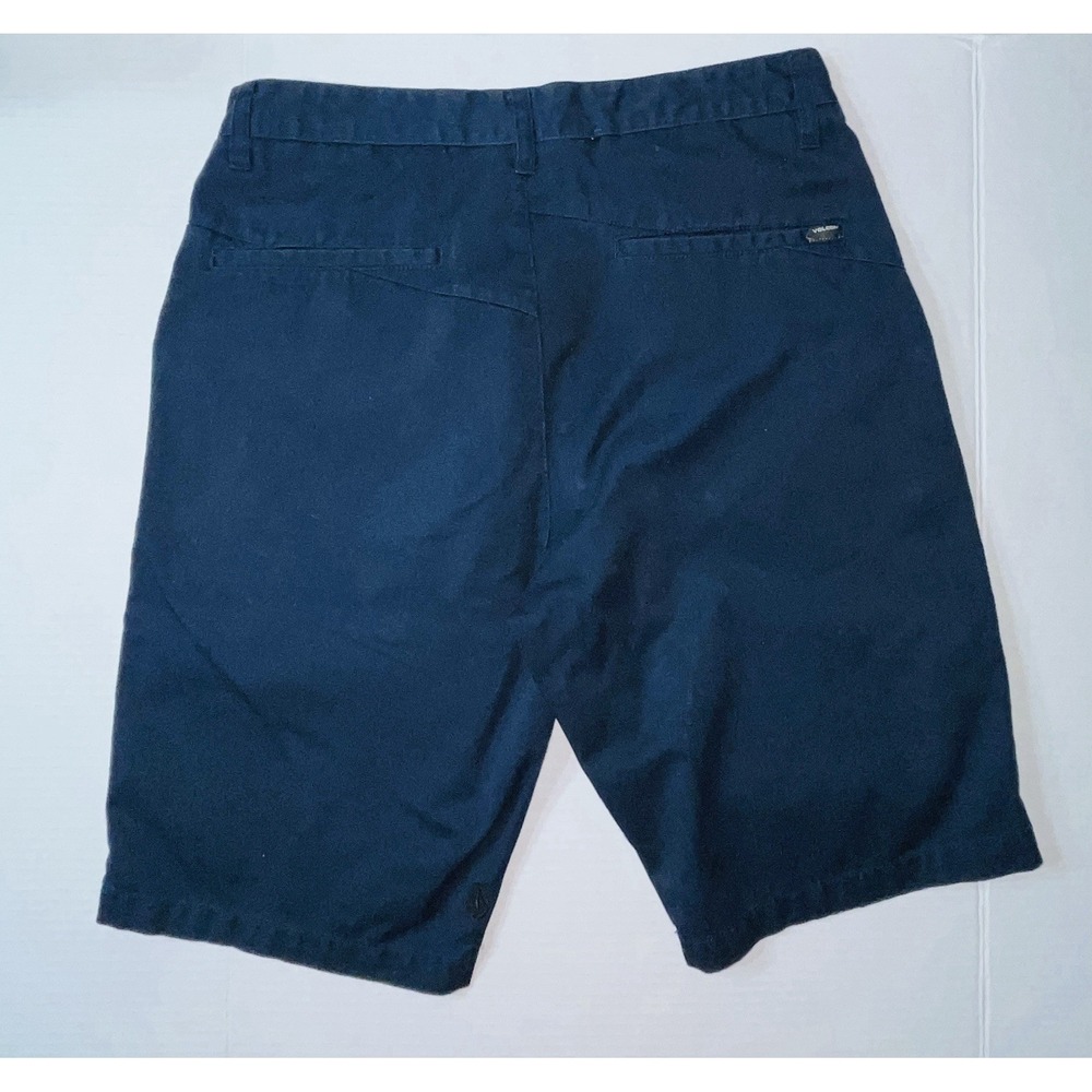 Volcom Chino Shorts Men's 31‎ Blue Flat Front Surf Skateboarding Preppy Beach